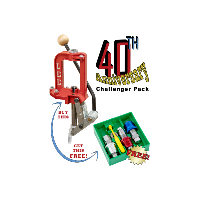 6.5 Creedmoor Challenger 40th Anniversary Pack with Micrometer Breech Lock 3-Die Set (LEEPRODUCT)