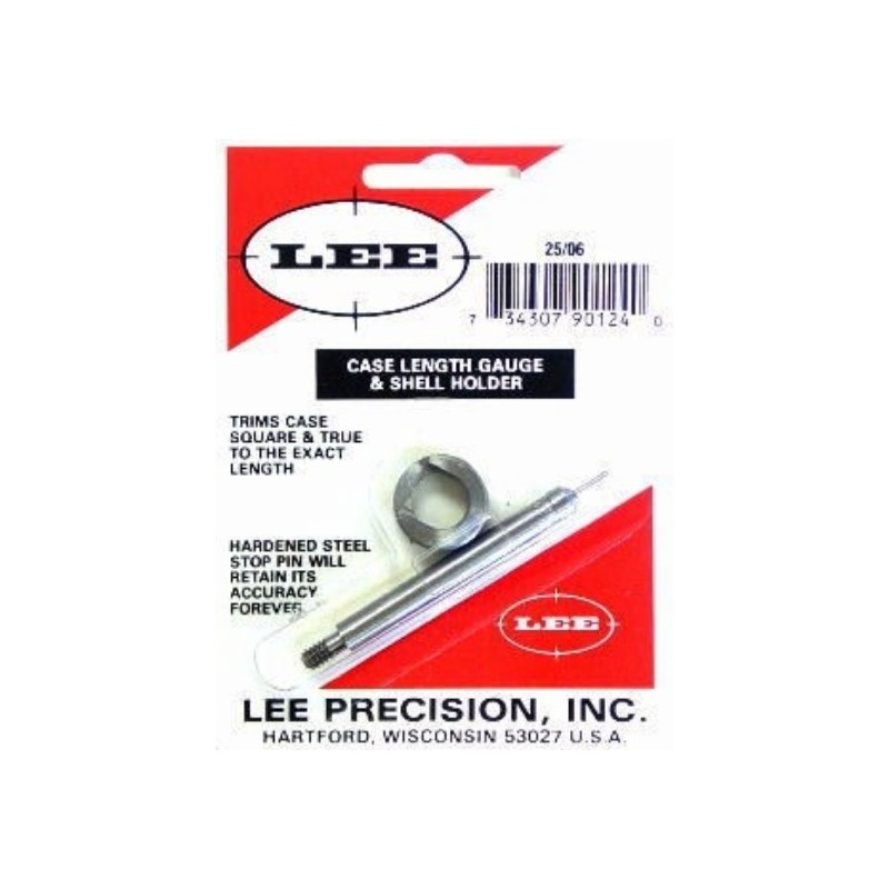 25/06 Remington Case Length Gauge & Shell Holder (LEEPRODUCT)