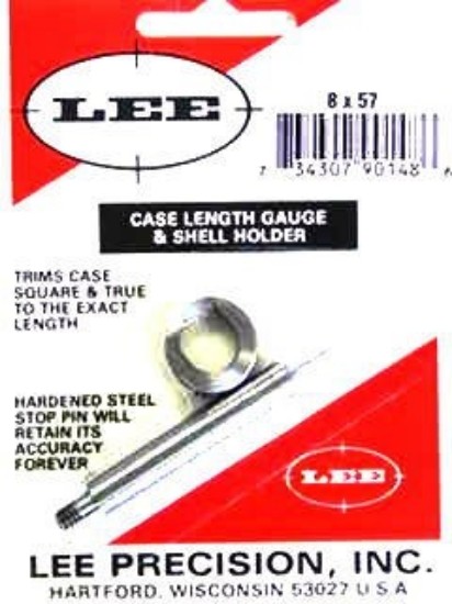 Lee Case Length Gage and Shellholder 8x57mm Mauser (8mm Mauser)
