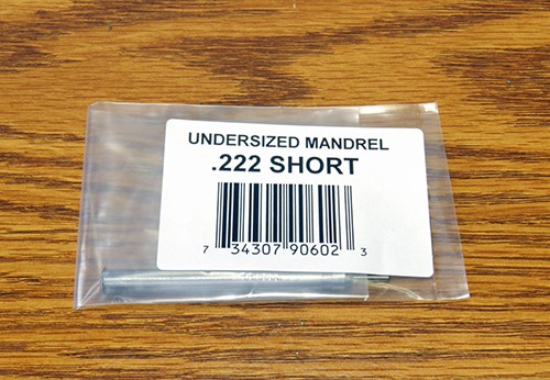 UNDERSIZE MANDREL .222 SH(90602)