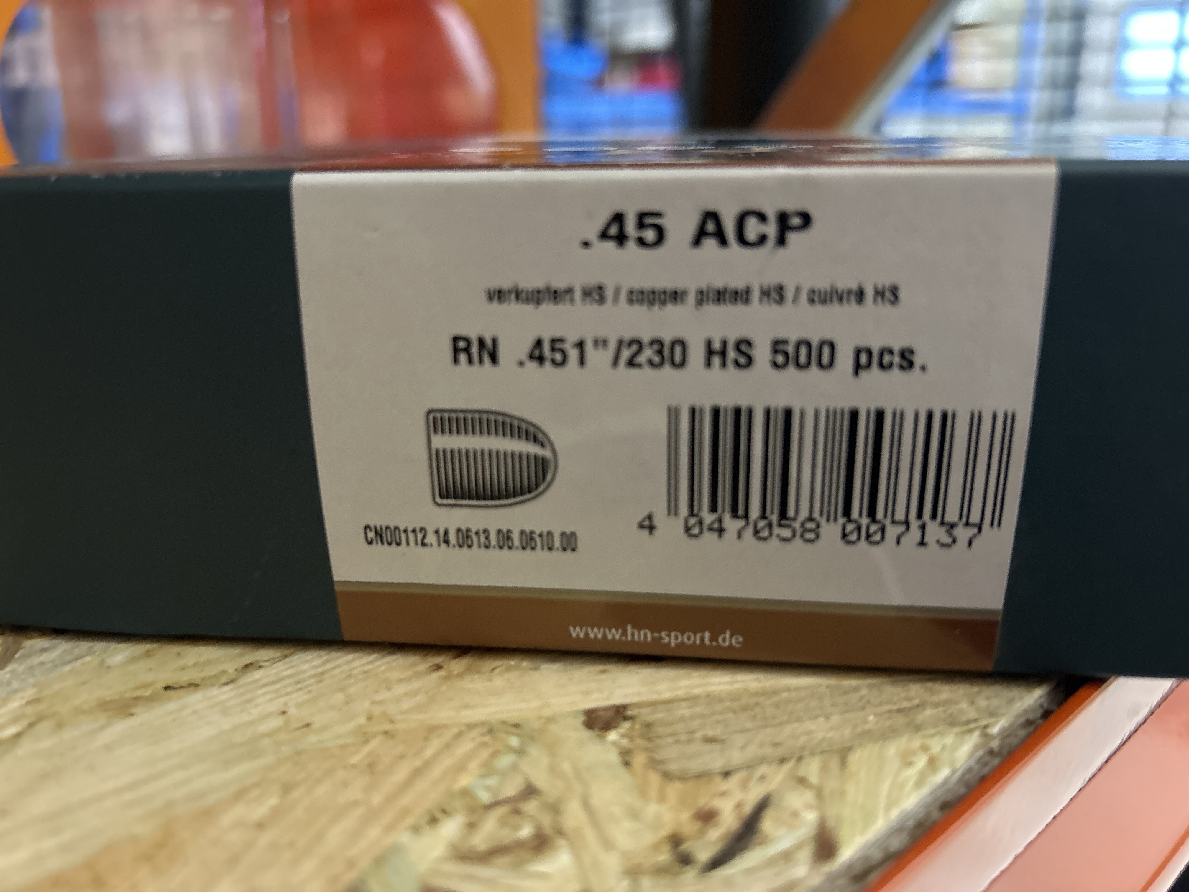 .45ACP (451/230 HS 500PCS)