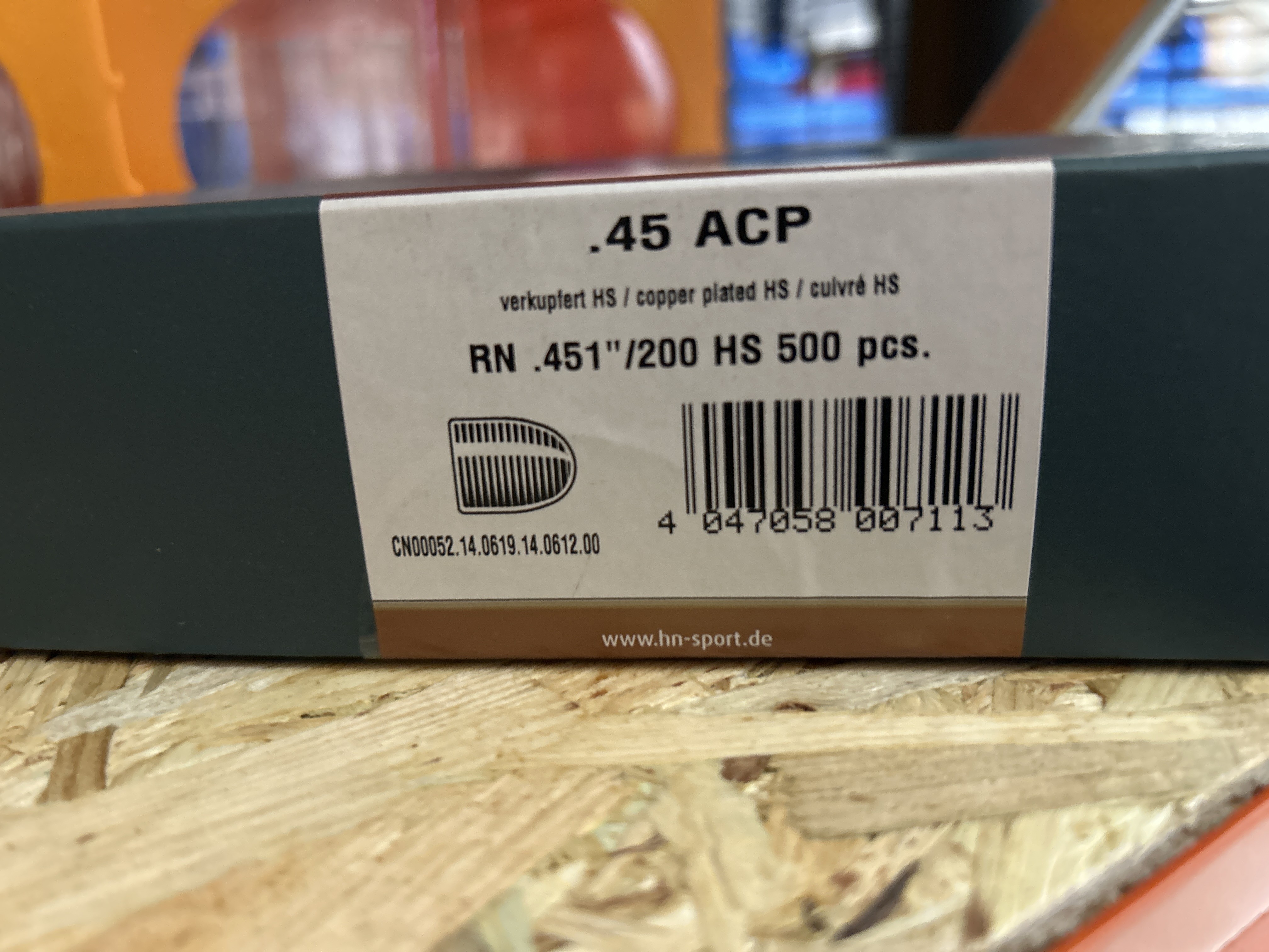 .45ACP (451/200 HS 500PCS)