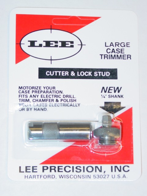 Lee Case Trimmer Cutter and Lock Stud Large 480 Ruger, 500 S&W Magnum, 50 BMG