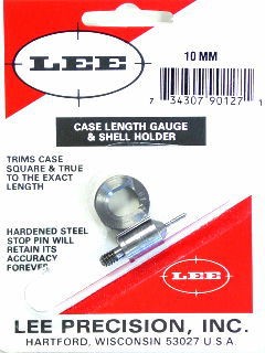 Lee Case Length Gage and Shellholder 10mm Auto