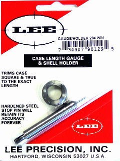 Lee Case Length Gage and Shellholder 284 Winchester