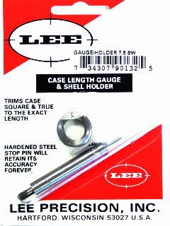 Lee Case Length Gage and Shellholder 7.5mm Schmidt-Rubin (7.5x55mm Swiss)