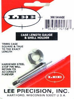 Lee Case Length Gage and Shellholder 300 Savage
