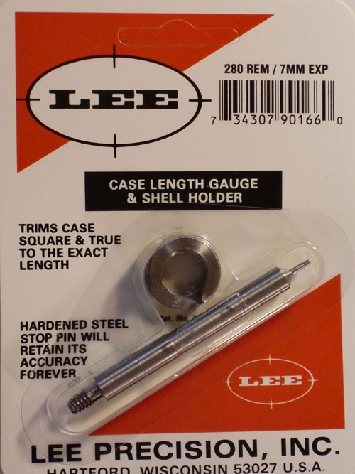 Lee Case Length Gage and Shellholder 280 Remington, 7mm Express