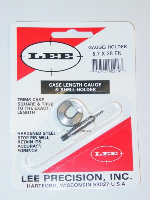 Lee Case Length Gage and Shellholder 5.7x28mm FN