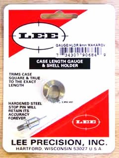 Lee Case Length Gage and Shellholder 9x18mm Makarov