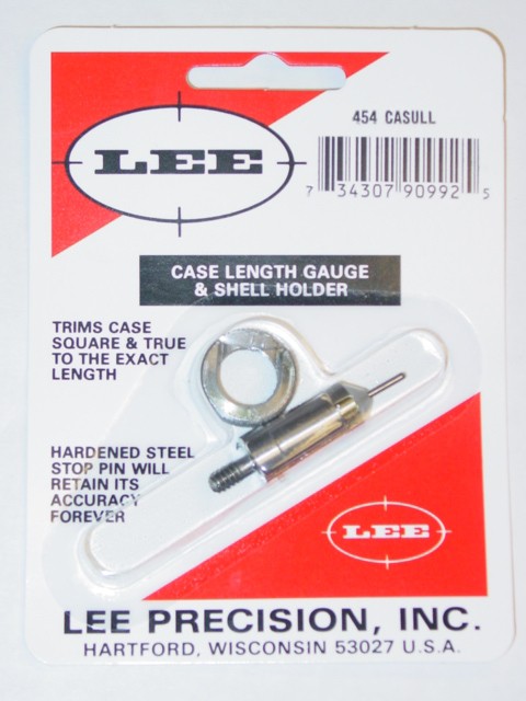 Lee Case Length Gage and Shellholder 454 Casull