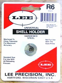 Lee Universal Shellholder #6 (218 Bee, 25-20 WCF, 32-20 WCF)